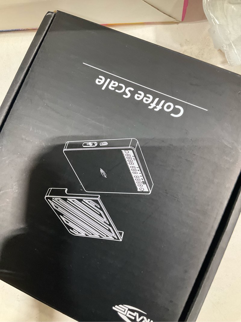 Condition photo showing New/Like New for IKAPE Espresso Coffee Scale with Timer, 2kg/0.1g High Precision Digital Scale with Silicone Mat, 4 Modes in One, LED Display, Auto-Tare, for Kitchen, Cooking, Espresso, Pour Over Coffee Deep Black 3.96''x4.14''