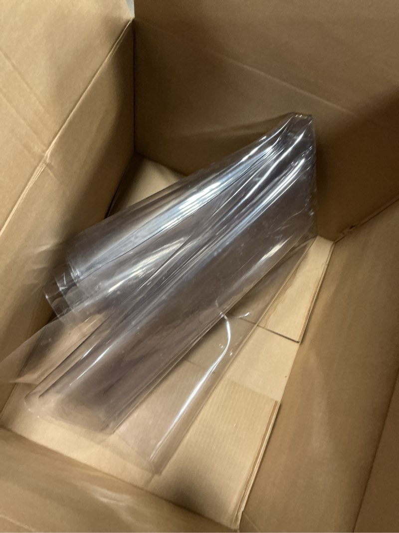 Condition photo showing As Is for 44x108 inch pvc protector mat for table clear pvc table protector desk cover protector mat clear tab