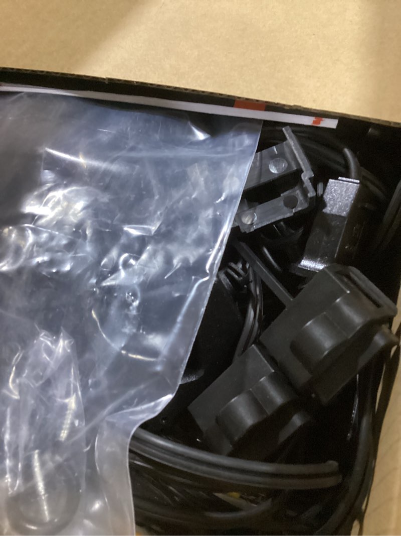 Condition photo showing New/Like New for addlon 100ft (4x25ft) outdoor string lights, waterproof patio lights etl listed with 48+4 shatterproof dimmable st38 led bulbs, 2200k connectable outdoor lighting for christmas house backyard garden