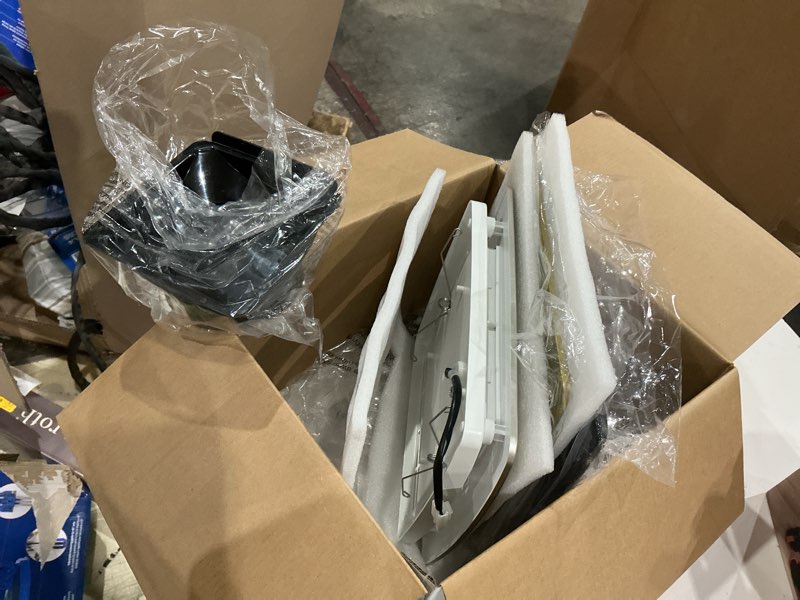Condition photo showing As Is for utilitech 1.1-sone 80-cfm decorative lighted bathroom ventilator fan, energy star ( incomplete)