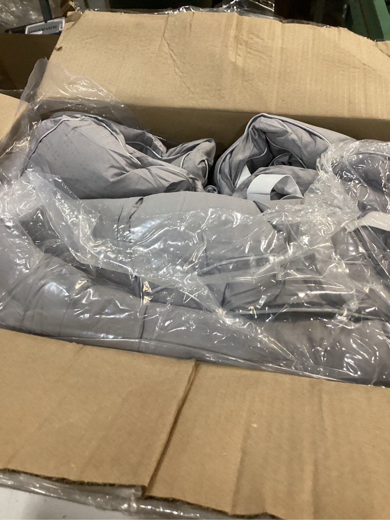 Condition photo showing Good Condition for CirclesHome Grey Futon Mattress Toppers with Anti-Slip Anchors - Futon Cover Filled with Plush Down Alternative Fill - Full Size Futon Cover is Soft, Comfortable and Allergy Free (Size: 54 x 75 x 2) Full Gray