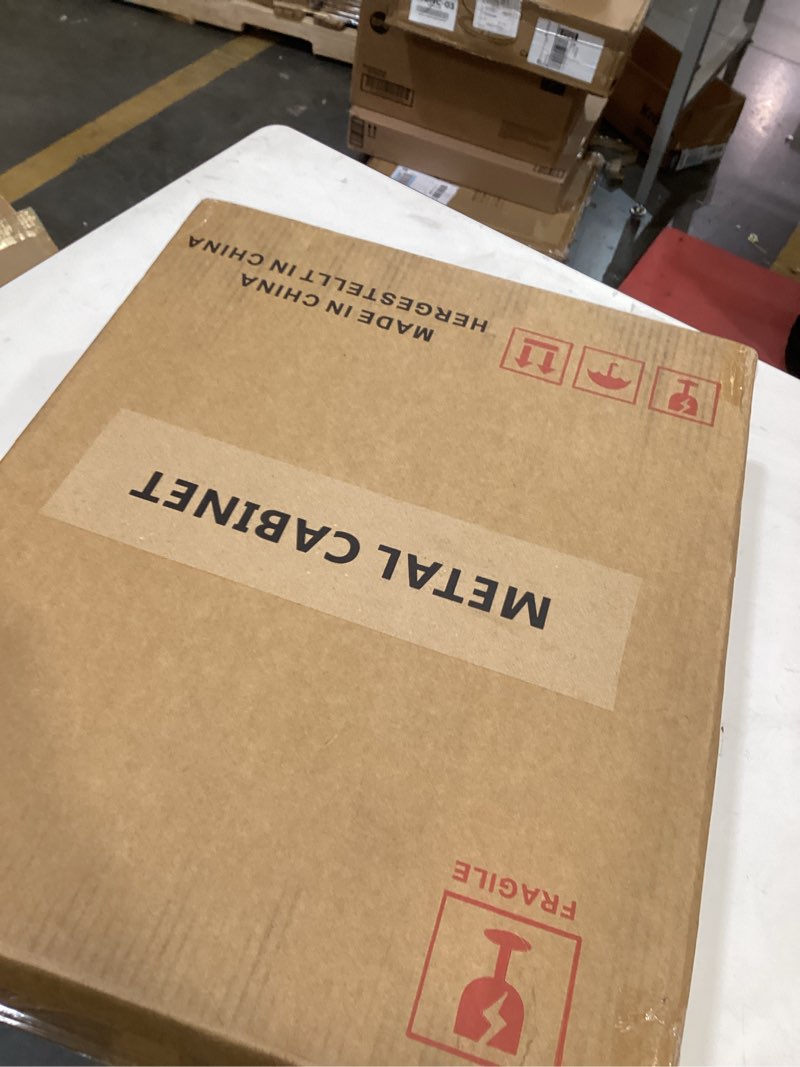 Condition photo showing As Is for Metal cabinet