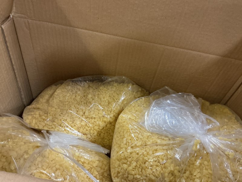 Condition photo showing New/Like New for Beeswax pellets 40LB, VEGISHINE Pure Beeswax for Skin, Natural Yellow Beeswax for Candle Making, DIY
