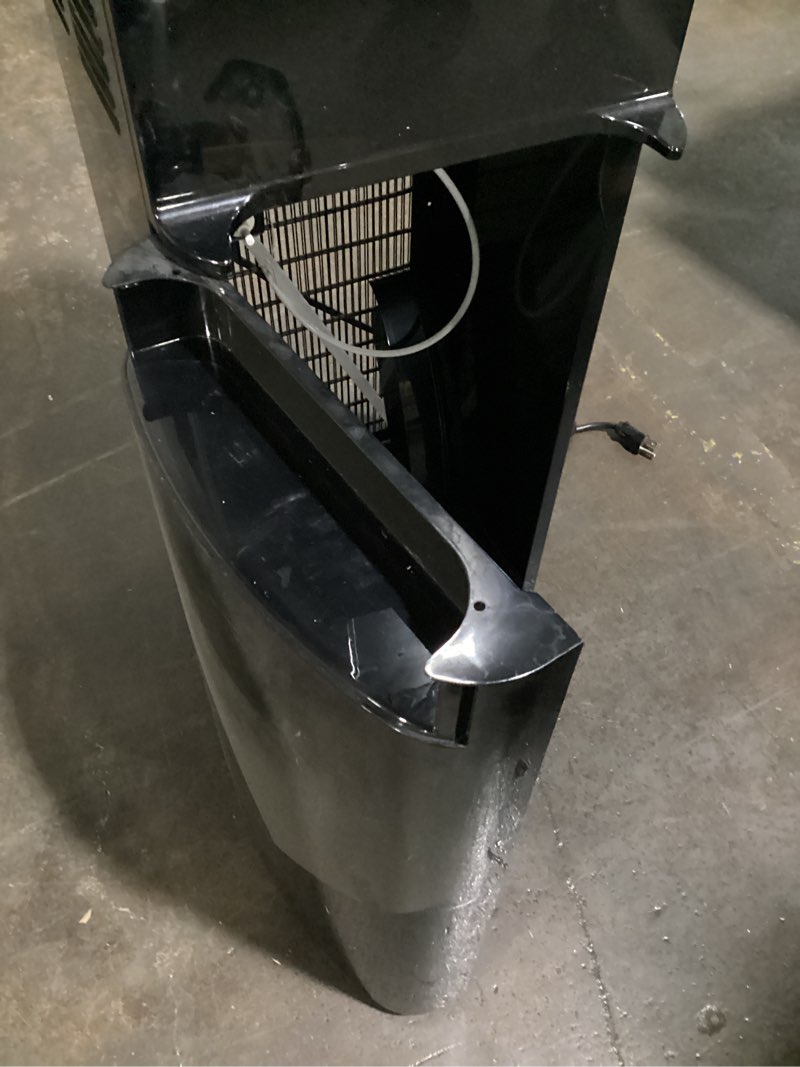 Condition photo showing As Is for used primo bottom load black water coolers