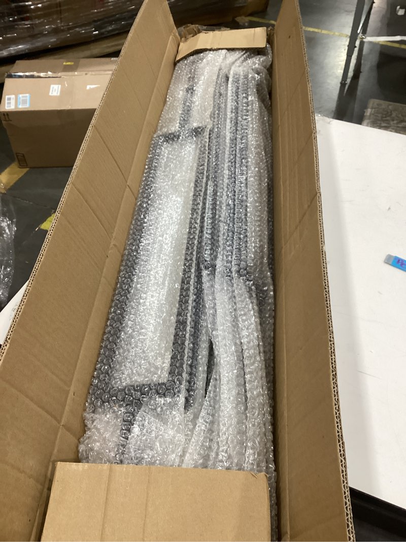 Condition photo showing As Is for S11 Wrought Iron Balusters Set of 10 Decorative Metal Deck Balusters Single Rectangle - 1/2-inch Hollow Iron Spindles Satin Black Metal Railing