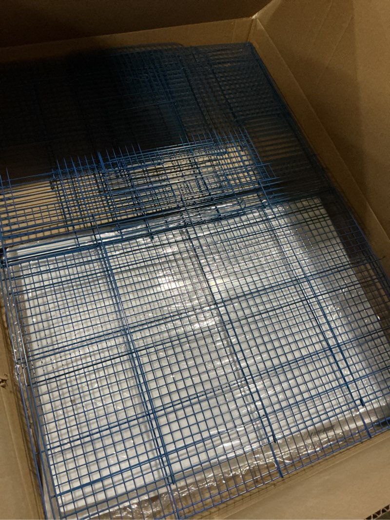 Condition photo showing New/Like New for (Blue and white)VEVOR 30-inch Flight Bird Cage, Stackable Bird Cage for Small Parrots Canaries Cockatiels Lovebirds Finches Budgies Conures Macaws Pet Travel Birdcage with Handle and Perches blue and white 