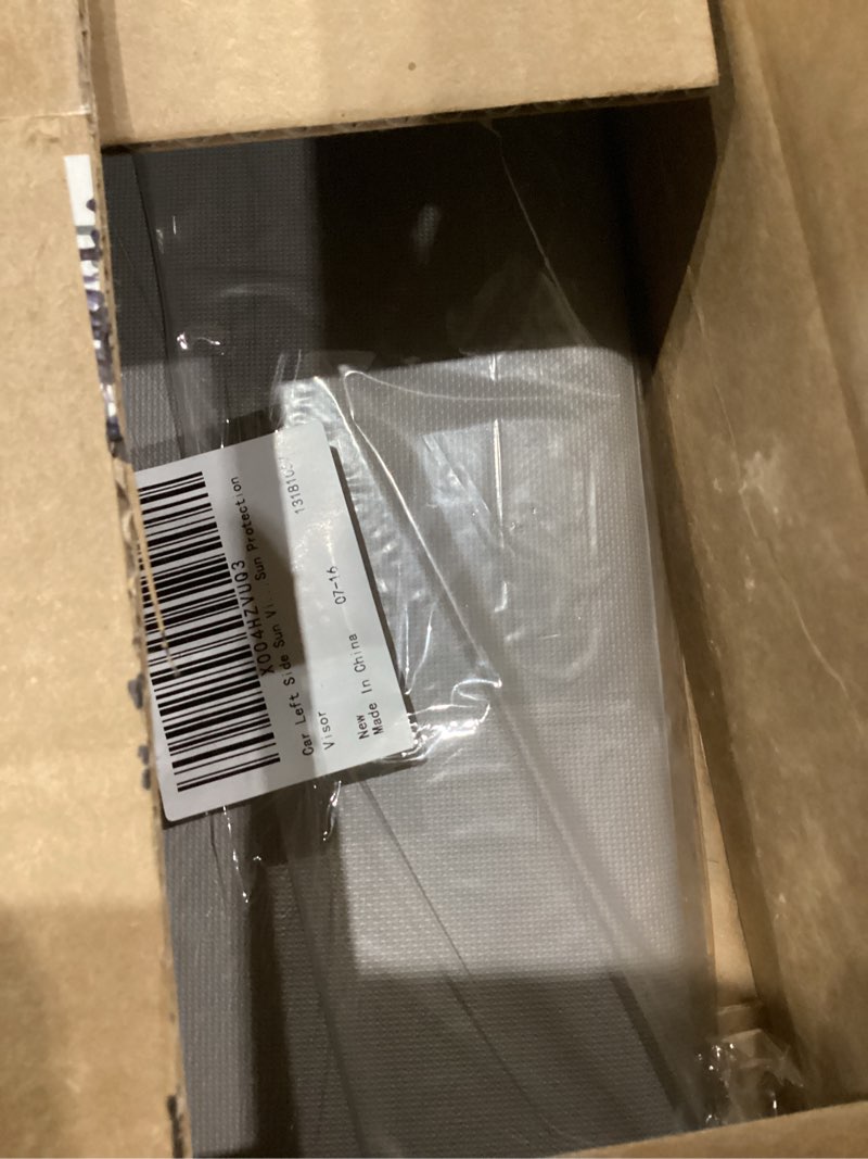 Condition photo showing New/Like New for Grey Car Sun Visor Makeup Mirror Replacement for Driver Side Abs PVC Material 14.4 X 6.5 Inches Vehicle Interior Sunshade with Vanity Mirror Grey 36.50X16.50X4.50CM