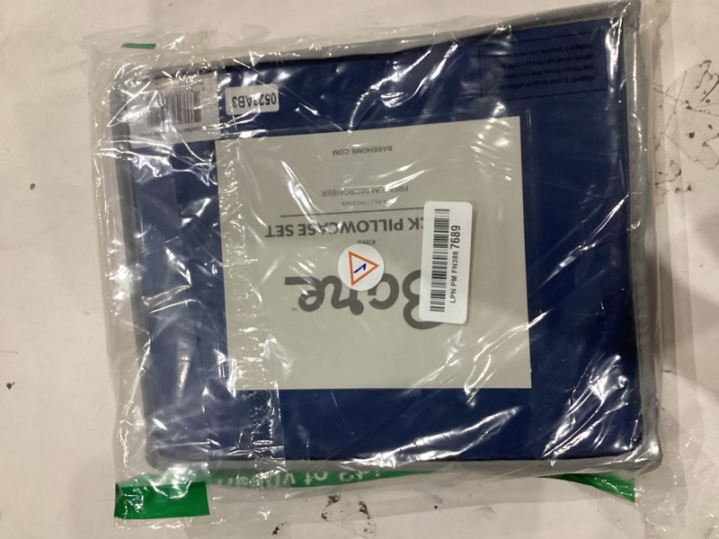 Condition photo showing Good Condition for Bare Home Microfiber King Size Pillowcases - Dark Blue, 4 Pack, 20x40 20x40 King (4 Pack) 12 - Dark Blue