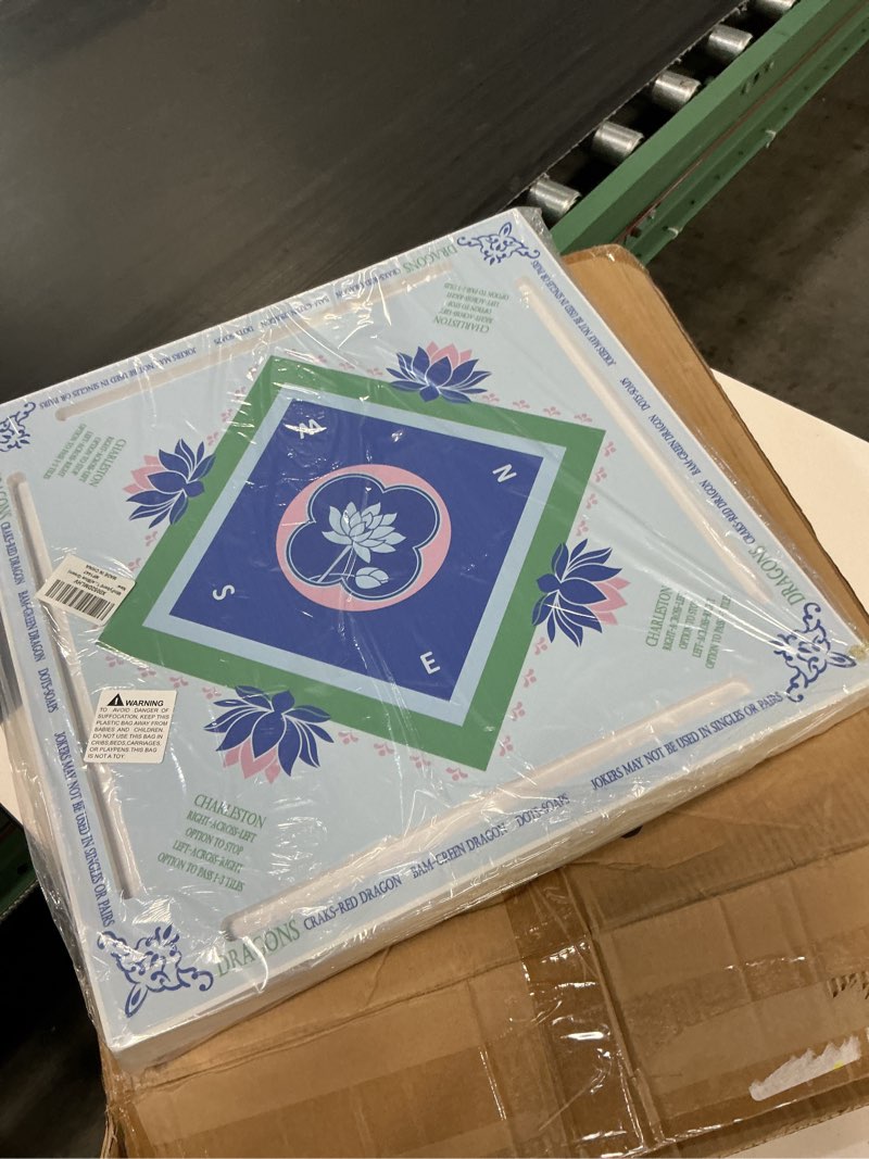 Condition photo showing Good Condition for 19x19 inches mahjong floating game table for pool adults pool games tray for mah jong card games dominoes poker floater tables for indoor outdoor swimming pool hot tub lake(blue green)