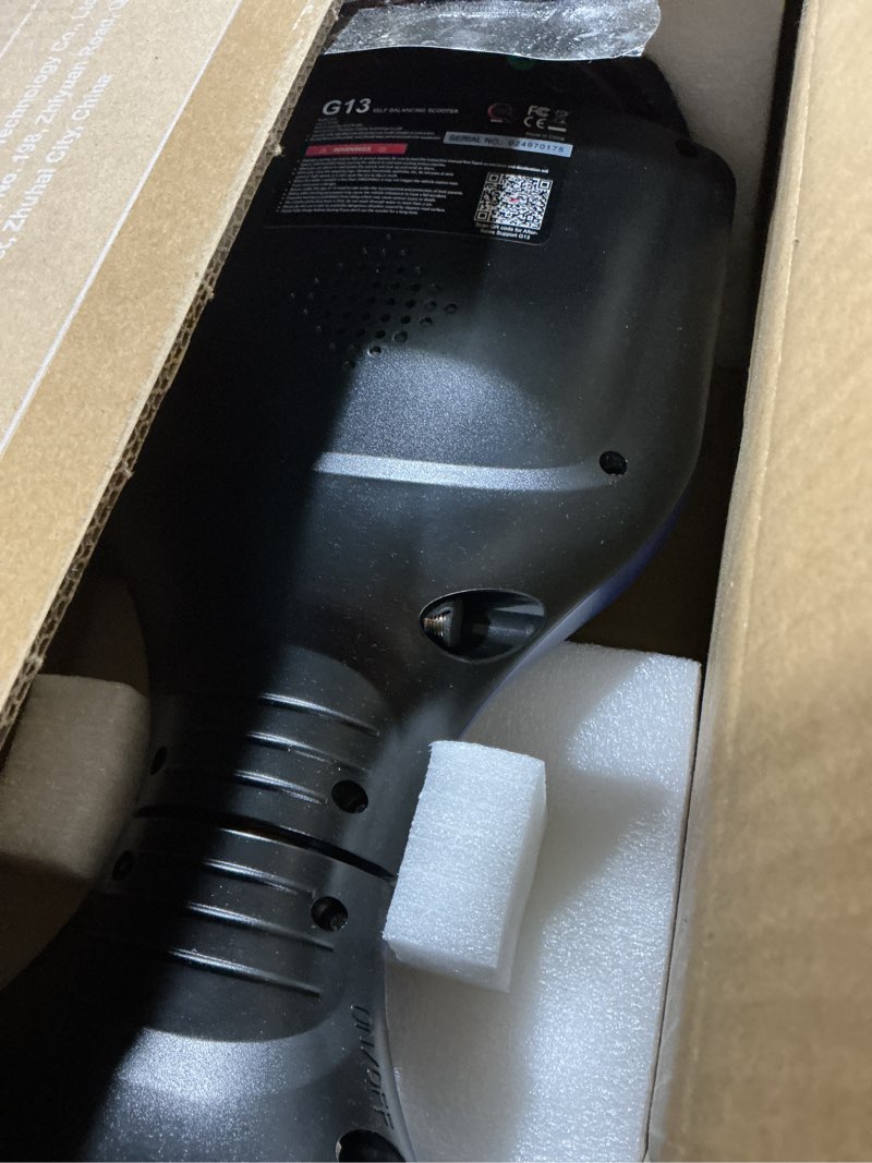Condition photo showing Good Condition for (similar to stock photo)  gyroor warrior 8.5 inch all terrain off road scooter with bluetooth speakers and led lights,self balancing scooter for kids ages 6-12 and adults 2-blue