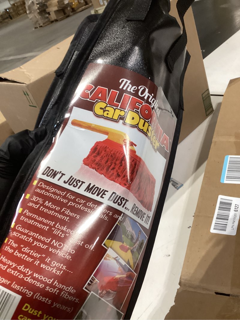 Condition photo showing New/Like New for california car duster 62442 standard car duster with wooden handle,red