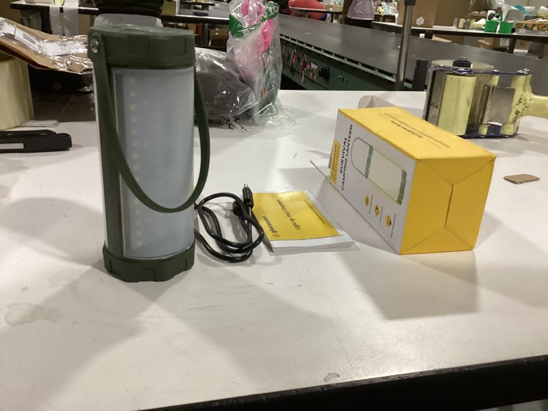 Condition photo showing New/Like New for Glocusent 106 LED Camping Lights, Up to 80Hrs, 5000mAh Camping Lantern Rechargeable with 5 Brightness 3 Modes & SOS, IP68 Waterproof, Max 1200LM, Lanterns for Power Outages Hiking Emergency Hurricane Green