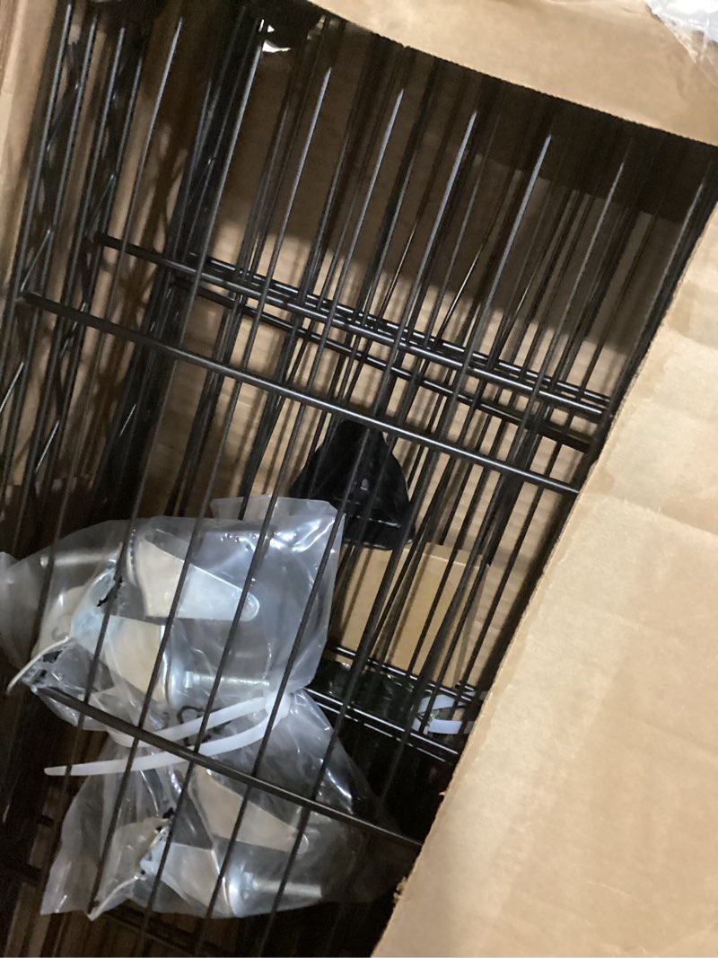 Condition photo showing Good Condition for IZEUK 5-Tier Adjustable Heavy Duty Steel Wire Shelving Unit with Wheels, Storage Rack Organizer for Garage, Kitchen, Office, Laundry, Basement (Black, 17.7" D x 47.2" W x 76.7" H, 1750 lbs Capacity) 5 Tier, 17.7" D x 47.2" W x 76.7" Black