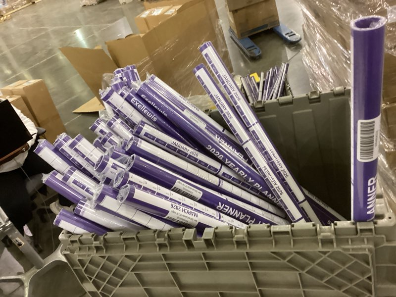 Condition photo showing New/Like New for 2026 Wall Calendar 24" x 36" with Week Numbers, 12 Months from January to December, Dry Erase Large Annual Yearly Planner, Horizontal/Vertical Large Calendar for Easy Planning, Organizing (indigo)