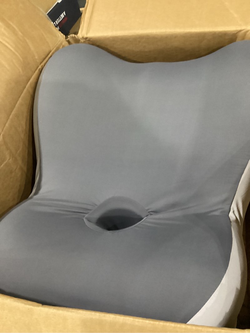 Condition photo showing Good Condition for intimacy wedge pillow for couples – memory foam support cushion for waist, neck & back, waterproof & portable with washable cover, ideal for sitting, lying- grey gery