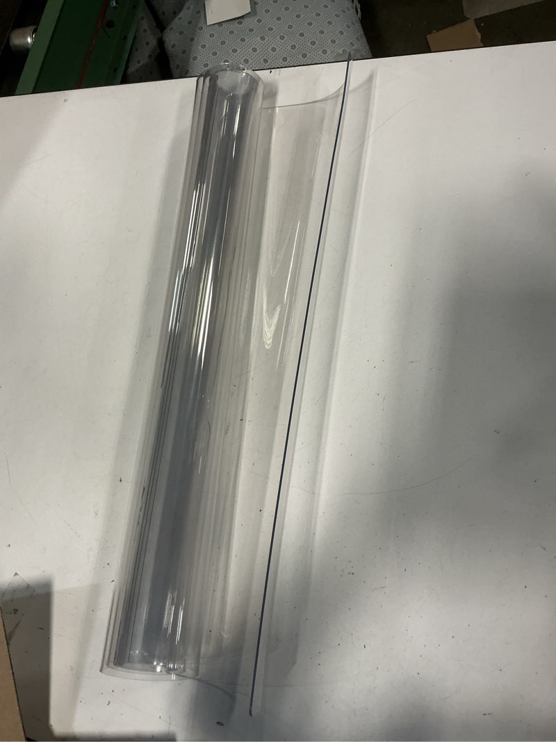 Condition photo showing Good Condition for 24 x 48 Inch Clear Plastic Dining Room Table Protector Tablecloth Desk Pad Mat Wooden Furniture Coffee Glass End Bed Sofa Side Bar Bistro Dinner Table Cloth Top Protection Cover Waterproof PVC Vinyl