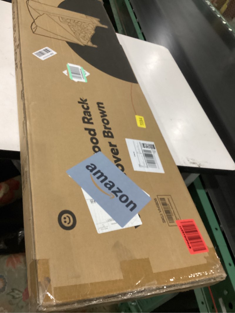 VIVOHOME 4 ft Heavy Duty Firewood Rack Outdoor with Cover, Fire Wood Storage Rack, Log Holder and Co