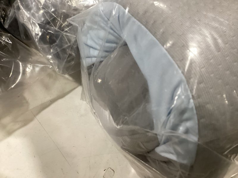 Condition photo showing Good Condition for Cervical Pillow for Neck Pain Relief, Ergonomic Pillow for Sleeping, Neck Support Bed Pillows, Orthopedic Contour Cooling Pillow for Side Back Stomach Sleepers,Memory Foam Pillows with Pillowcase Blue&grey