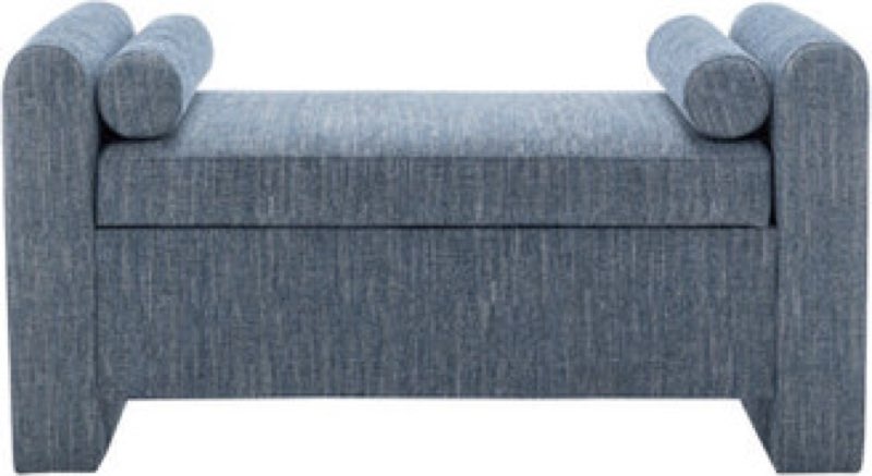 lataja polyester upholstered storage bench