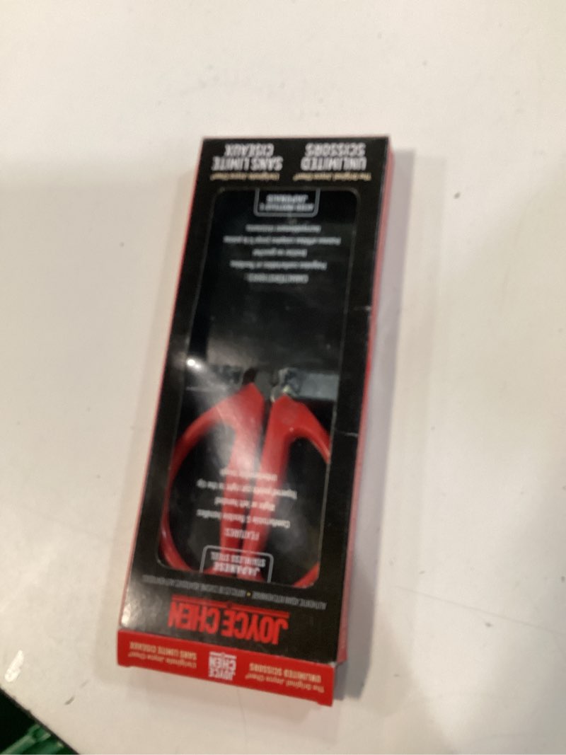 Condition photo showing New/Like New for Joyce Chen Original Unlimited Kitchen Scissors All Purpose Kitchen Shears With Comfortable Handles, Red Red 1 Pack