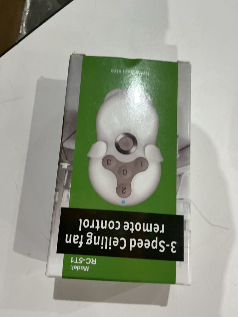 Condition photo showing Good Condition for ceiling fan remote control replacement for hunter, compatible with hunter remote 99122/99123, 3 speed, light dimmer, 434mhz, easy to set with mount holder, remote only - receiver not included 99122 remote only