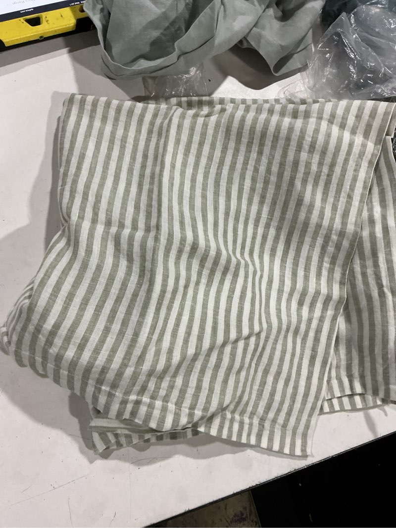 Condition photo showing As Is for european linen sham green