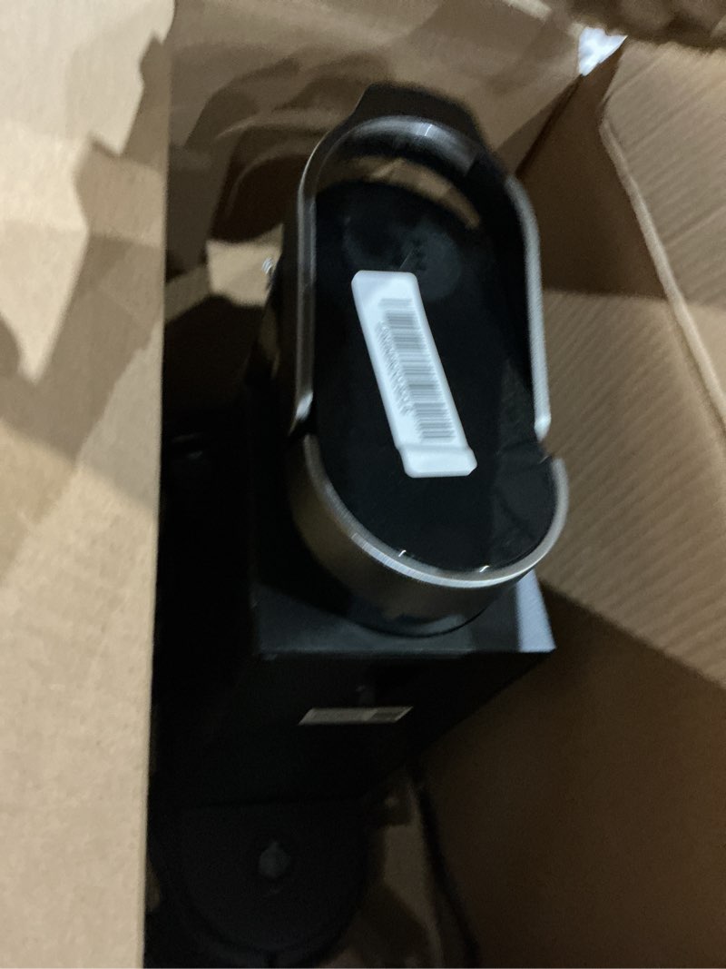 Condition photo showing As Is for keurig k-café barista bar single serve coffee maker and frother, with 3 brew sizes, hot and cold coffee capabilities, 2oz coffee shot button, black