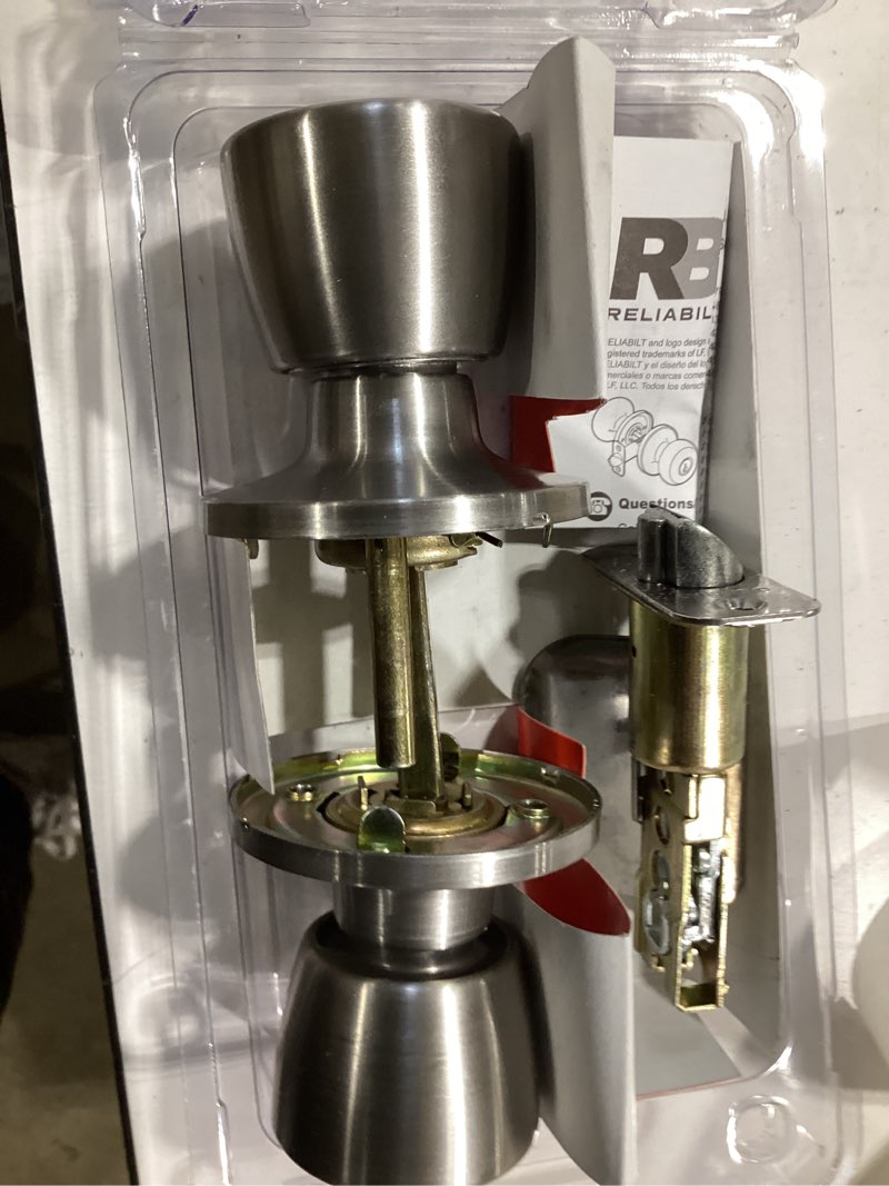 Condition photo showing Good Condition for reliabilt gallo stainless steel exterior keyed entry door knob
