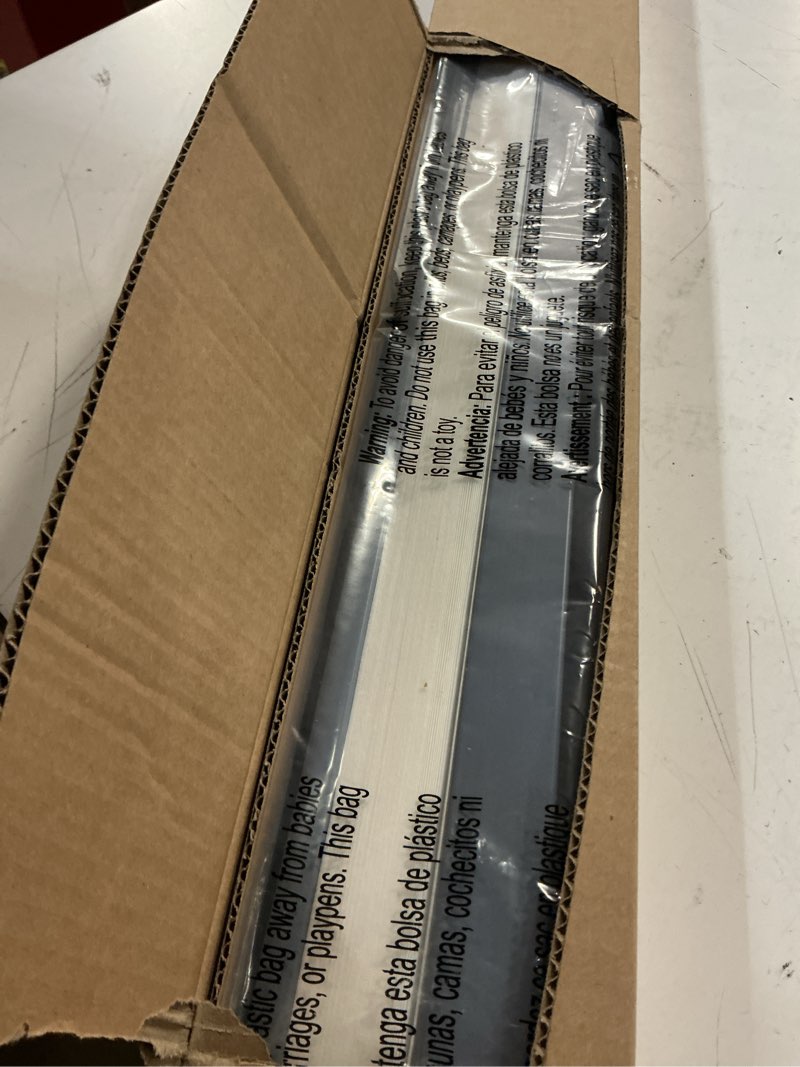 Condition photo showing Good Condition for lazblinds cordless cellular shades, no tools no drill light filtering honeycomb shades pleated blinds for windows, 27'' w x 48'' h, dark grey light filtering-dark grey 27'' w x 48'' h