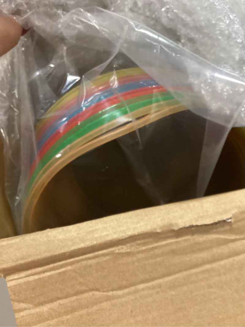 meekoo 12 Pcs Plastic Ice Buckets Bulk with Handles 4.5L Oval Storage Tub Large Capacity Ice Drink B