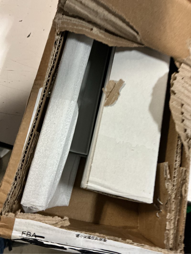 Condition photo showing Good Condition for jubest 32" concealed barn door hardware kit with soft close mechanism, wall mounted invisible sliding door track for opening width 24" to 28", hidden barn door hardware kit, door needs groove 32in(no door)