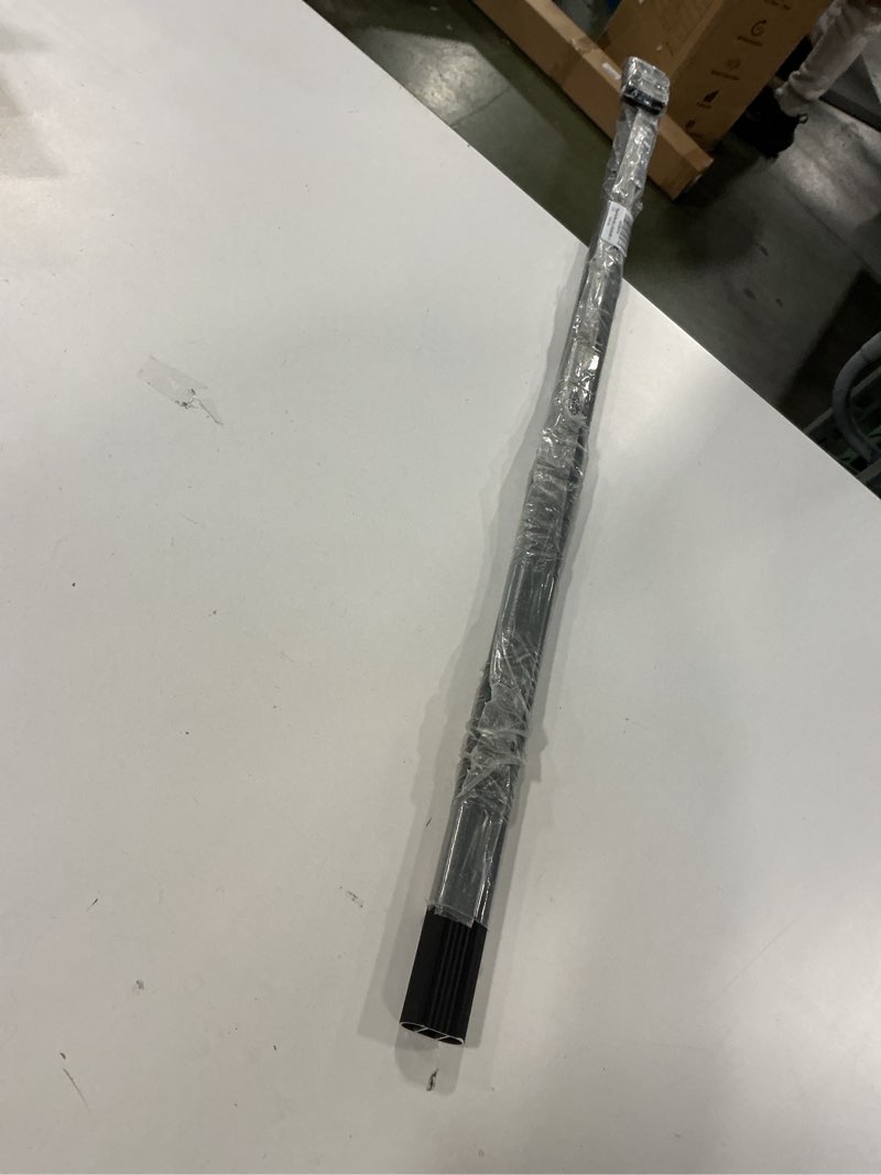 Condition photo showing As Is for Oval Closet Rod, 31 Inch Heavy Duty Aluminium Alloy Wardrobe Hanging Rod, Durable Oval Shape for Clothes Hanging, Indoor & Outdoor Use for Closets, Garages, and DIY Projects (Black) Black 31"