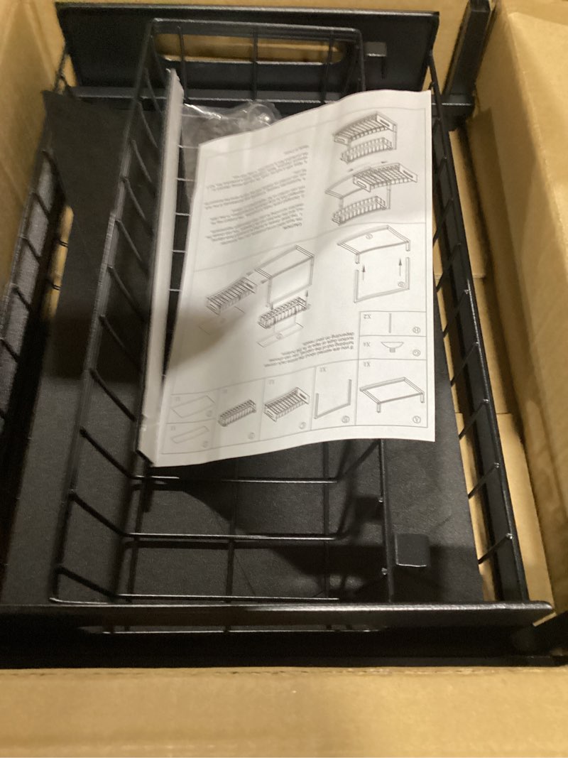 Condition photo showing New/Like New for REALINN Under Sink Organizer, Pull Out Cabinet Storage 2 Tier Slide Out Sink Shelf, Kitchen Organizers and Storage, Black, 1 Pack Black 1 Pack