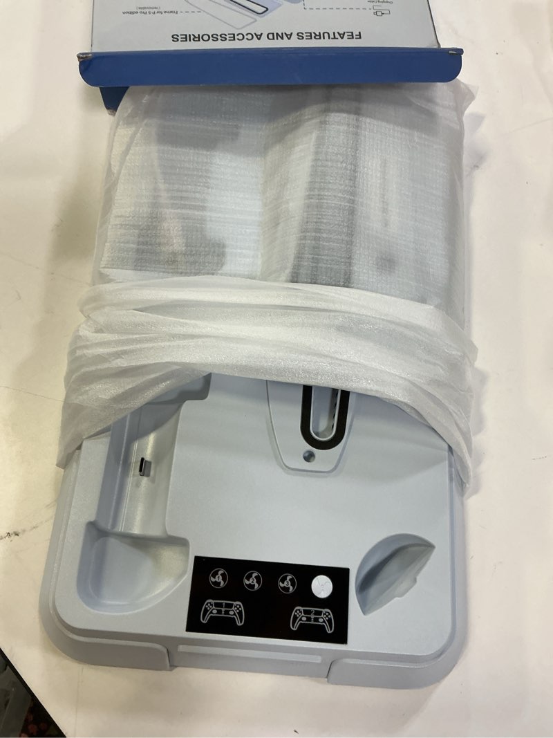 Condition photo showing item condition for PS5/Slim/Pro Cooling Station for PlayStation 5 Console,PS5 Cooler Fan with Dual PS 5 Controller Charger Incl. 3 Level Fans,Headset,3 USB Hubs,PS5/Slim/Pro Stand for PlayStation 5 Console Accessories Full-White