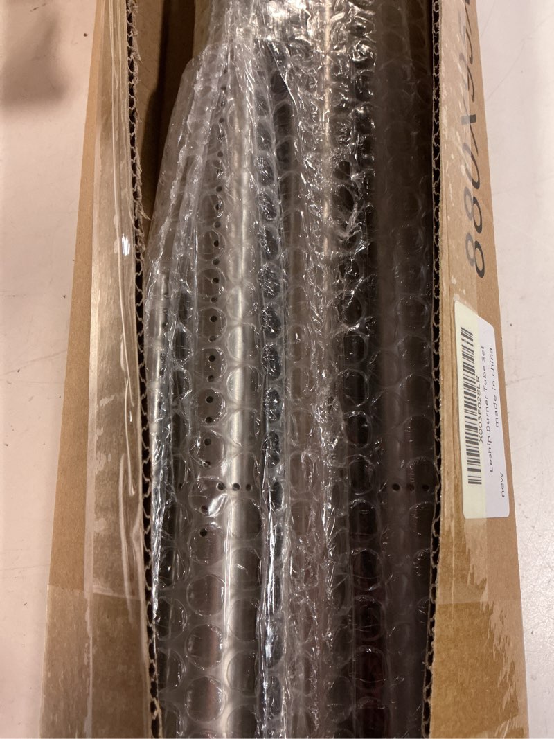 Condition photo showing New/Like New for leship 34 1/4 inch burner tube set replace for weber 67722 67820 genesis 300 series e310 e320 ep310 ep320 s310 s320 gas grills (2007-2010) with side control knobs (304 stainless steel) 34 1/4" x 12 3/4"