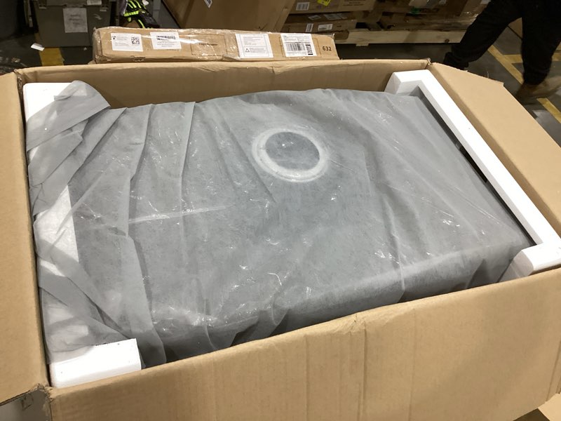 Condition photo showing As Is for 10x18 Inch Undermount Bar Sink, Handmade 304 Stainless Steel Kitchen Sink, Rear-Set Drain, 6" Deep Single Bowl, R10 Corner,for Small Kitchen, Bar, RV Sink Stainless Steel 10"L x 18"W x 6"D