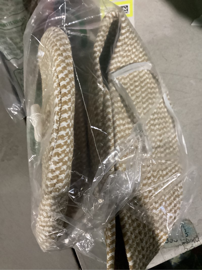 Condition photo showing As Is for DOITOOL Cotton Rope Storage Basket with Lid, Round Basket with Lid, Decorative Small Woven Baskets for Organizing for Home Storage, Living Room