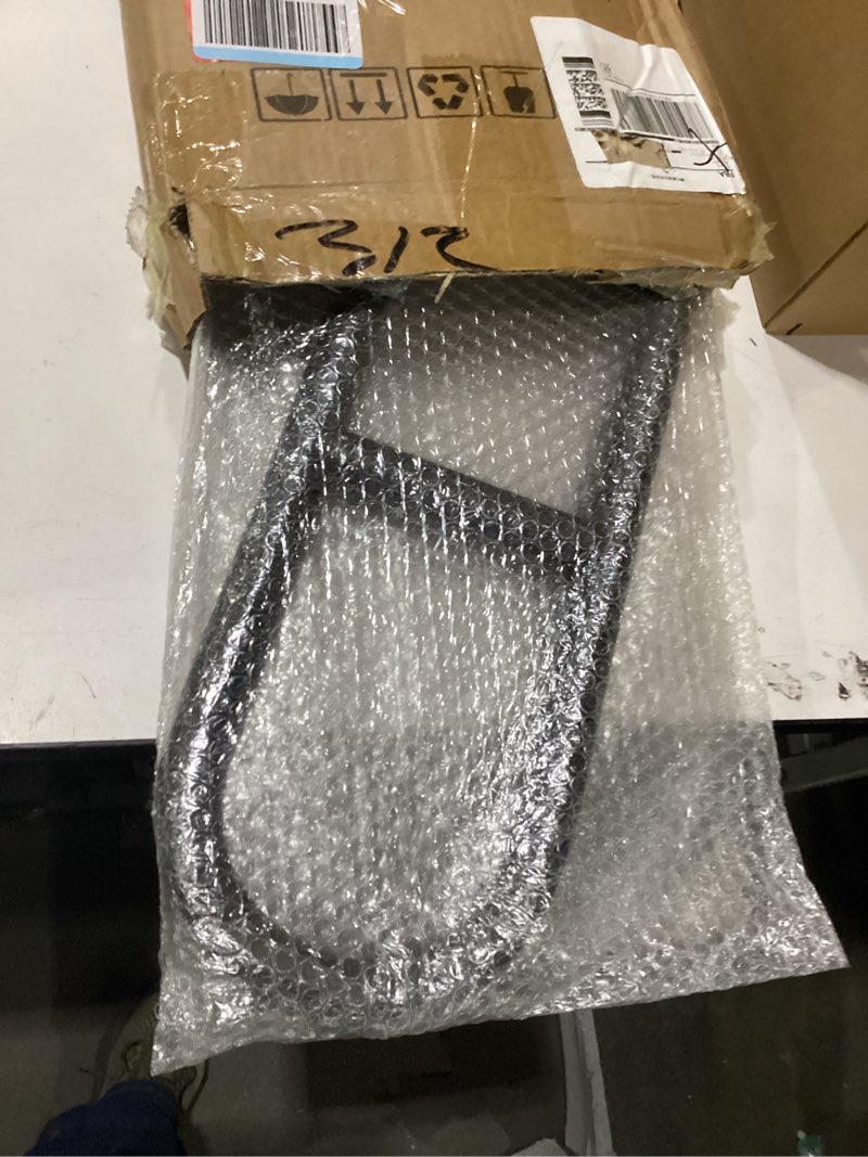 Condition photo showing New/Like New for Hand Rails for Outdoor Steps & Elderly (Max 800LBS),U-Shape Wall Mount Stair Railing, Porch, Deck & Garden Grab Bar, Safety Handle for Garage, 2 Pack 2 Pack Black