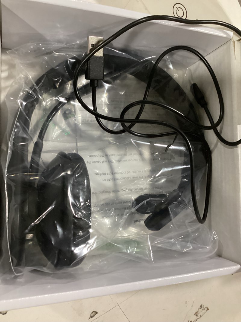 Condition photo showing Good Condition for Conambo Noise Cancelling Bluetooth Headset V5.1, 35Hrs HD Talktime CVC8.0 Dual Mic Hands-Free Wireless Headset, Bluetooth Headphones with Mute Button for Cell Phones Business Home Office Trucker