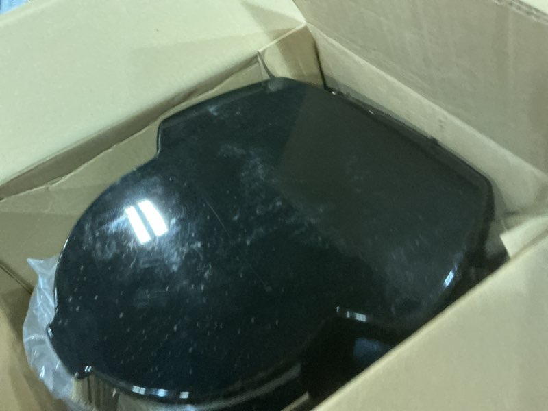 Condition photo showing As Is for black+decker 12-cup digital coffee maker, programmable, washable basket filter, sneak-a-cup, auto brew, water window, keep hot plate, black black coffeemaker