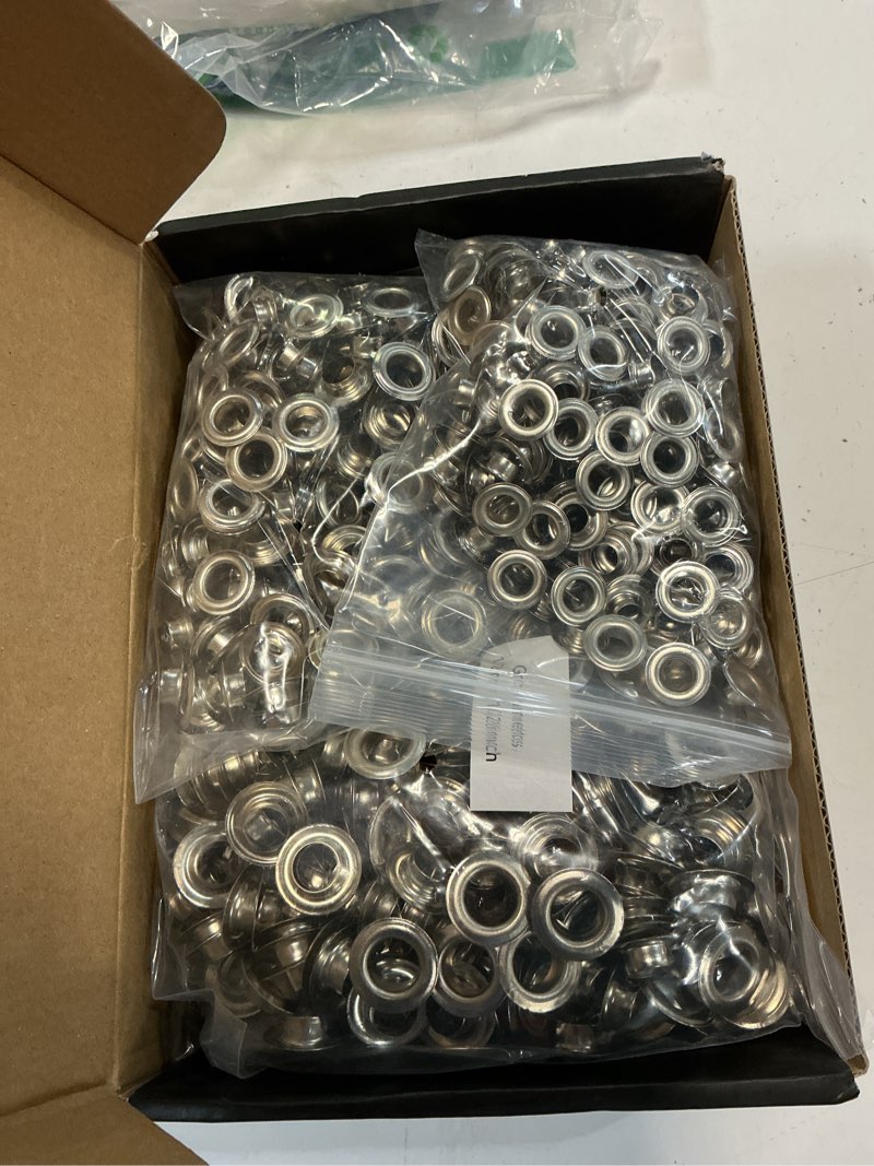 Condition photo showing Good Condition for zonglan heavy duty grommet tool kit of 1/2" 5/16" and 3/8",multi size handheld eyelet tool plier rivet press with 900 pcs silver grommets for tarp leather fabric 3-die set: 1/2", 5/16", 3/8"