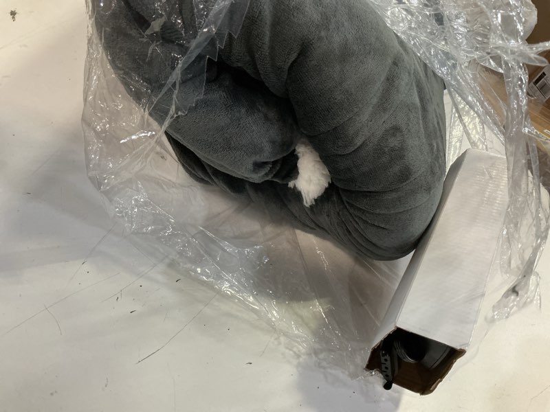 Condition photo showing Good Condition for electric heated blanket queen size 84x90 inch - super soft flannel, 10 heat settings, 1-12h automatic shutoff, dual zone controls, machine washable, ideal for couch & sleeping (charcoal gray) 01-charcoal gray 84"x90"(queen size)