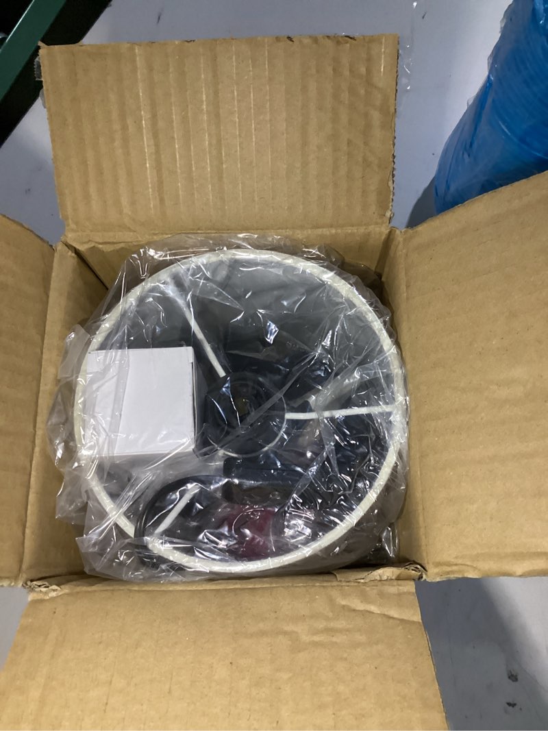 Condition photo showing Good Condition for Modern Black Small Table Lamp with Cotton Linen Shade, 10.4-inch LED Desk Light, One-Button Switch for Bedroom, Living Room, Nightstand, Includes Warm Light Bulb Pack of 1 Black