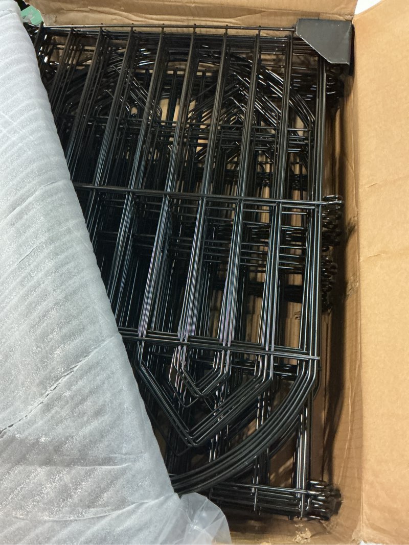 Condition photo showing Good Condition for decorative garden fence 17in x 34.6ft (32 panels), rustproof metal no dig arched garden border fencing with stakes, small animal barrier flower bed fence for yard patio lawn outdoor decor 32 panels-17in(h)x34.6ft(l) - style a