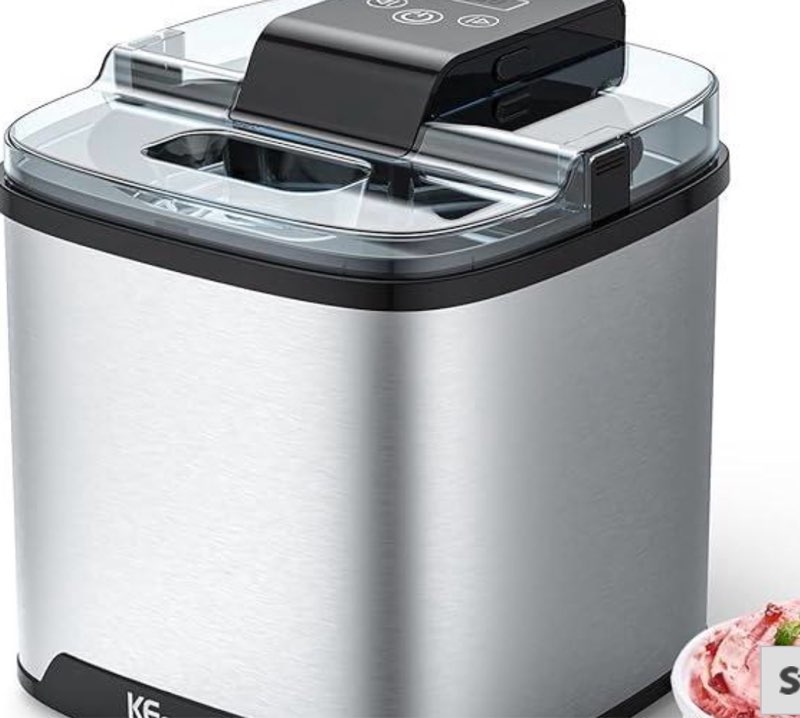ice cream maker, soft serve electric ice cream machine homemade kecoolke frozen yogurt 2l, sorbet, gelato