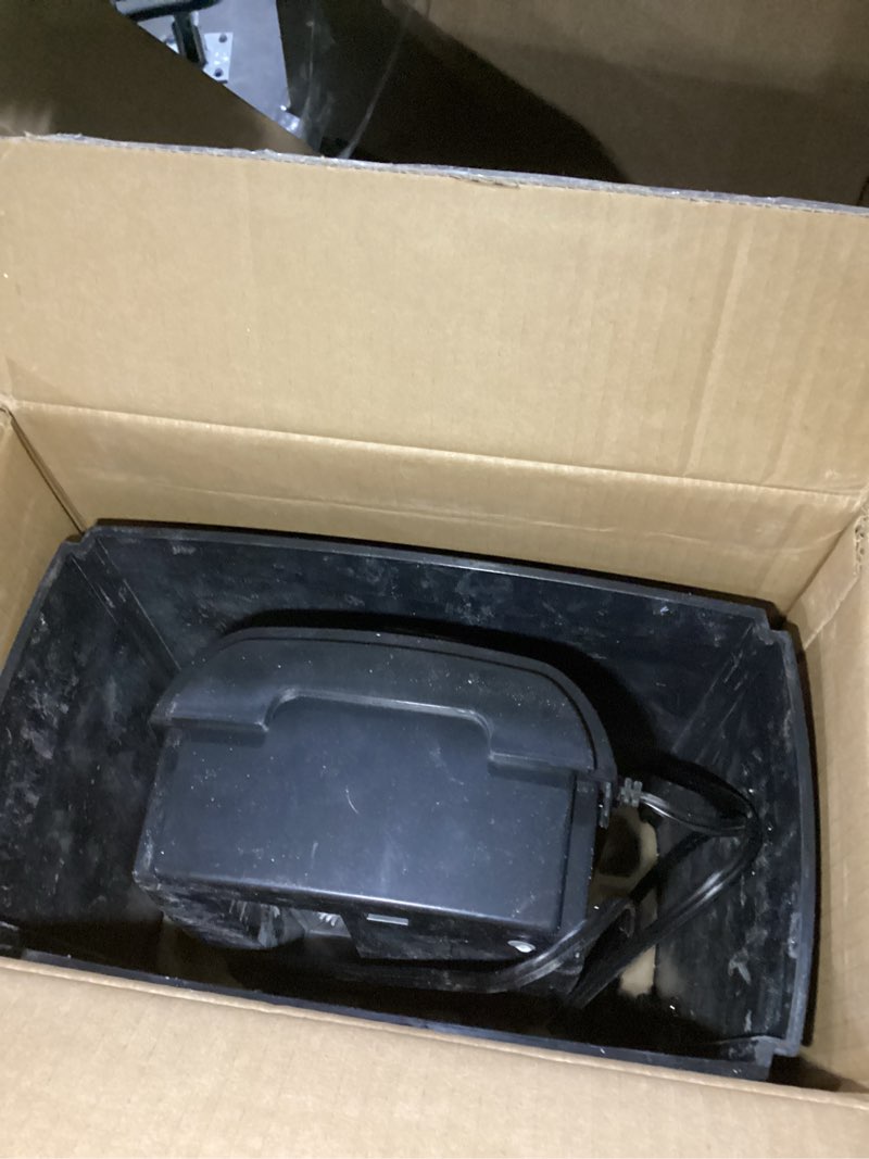 Condition photo showing As Is for 8-Sheet Micro Cut Paper Shredder P-4 High Security for Home Office Use with Handle, Shreds Credit Card/Staple 4 Gallons(Black) Visual Window Wastebasket