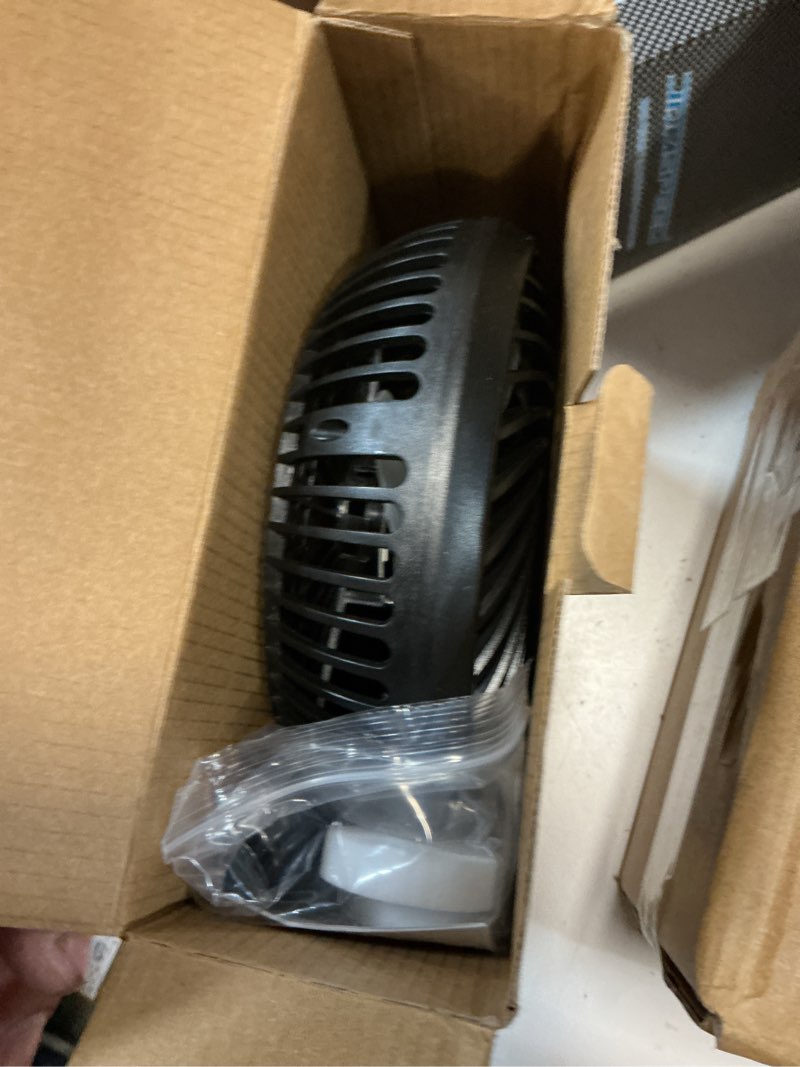 Condition photo showing New/Like New for 10000mah battery operated camping fan with led light-7 inch usb fan with hanging hook for tent car rv hurricane emergency outage 7"