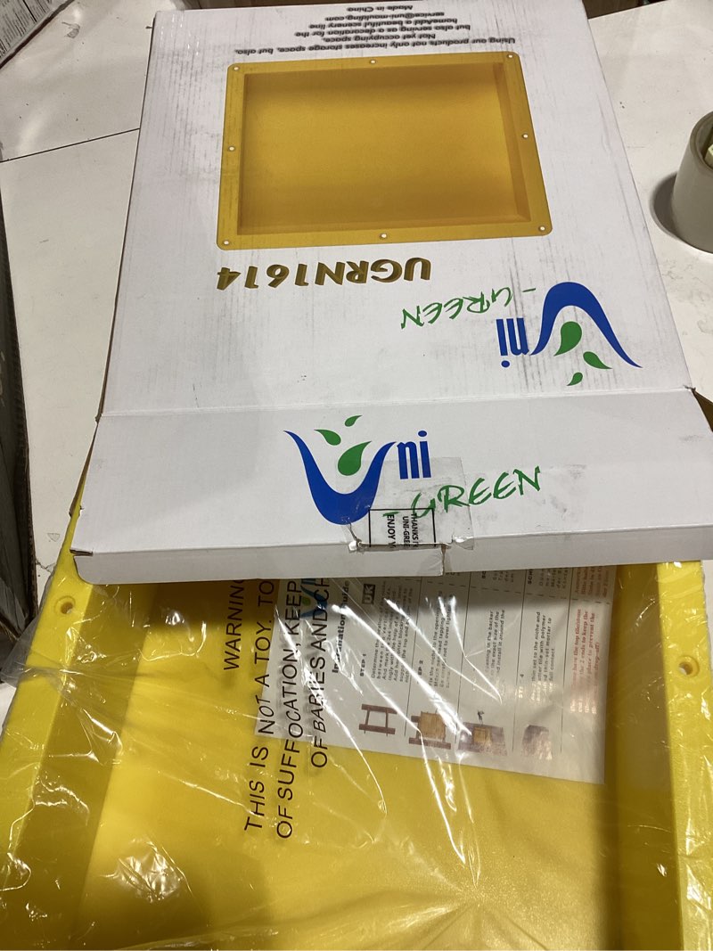 Condition photo showing New/Like New for Uni-Green Shower Niche Ready for Tile 16" ×14" × 4" Bathroom Recessed Shower Niche Rectangle Leak Proof Shower Shelf Organizer for Shampoo & Toiletry Storage Yellow