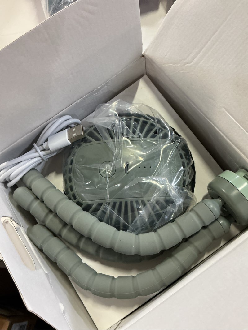 Condition photo showing Good Condition for momcozy 8000mah portable stroller fan, 27h ultra-long battery life | detachable 4 speed 360°rotate led night light with 2 modes, usb rechargeable handheld cooling fan for travel/car seat/bedroom