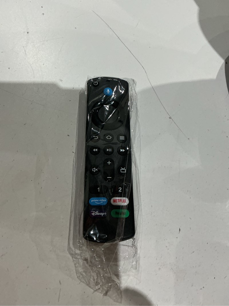 Condition photo showing Good Condition for replacement remote for all fire series, tv stick (hd, 4k, 4k max, lite), tv cube, insignia, pioneer, smart tvs, with voice controller pure black
